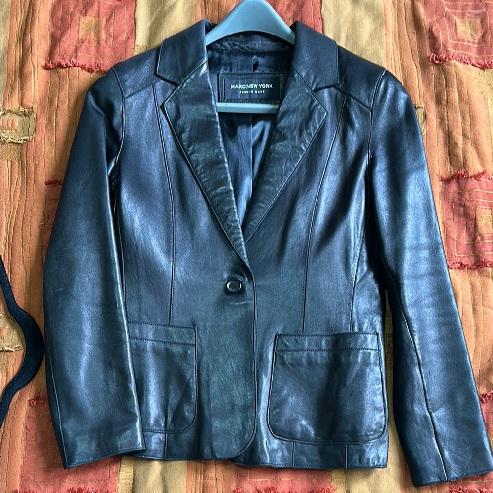 Marc New York Black Leather Jacket